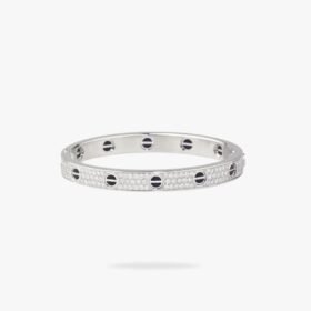 CARTIER LOVE bracelet classic model paved ceramic