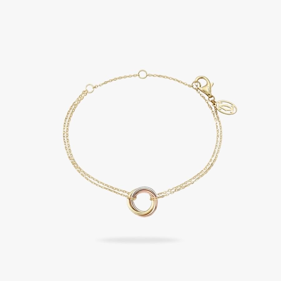 CEL-B-CAR-084.jpg CARTIER Trinity bracelet on chain - 图片 1