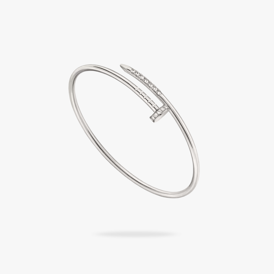 CEL-B-CAR-101.png CARTIER Juste un Clou bracelet small model reverse set diamonds - 图片 1