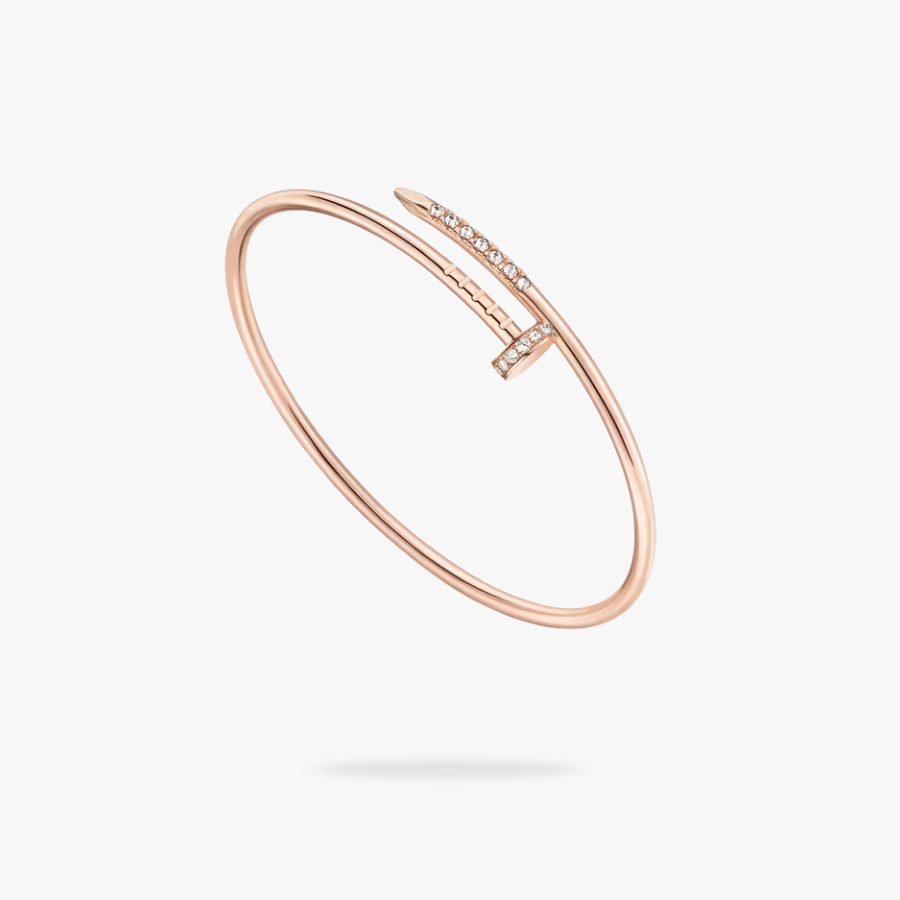 CEL-B-CAR-102.png CARTIER Juste un Clou bracelet small model reverse set diamonds - 图片 1