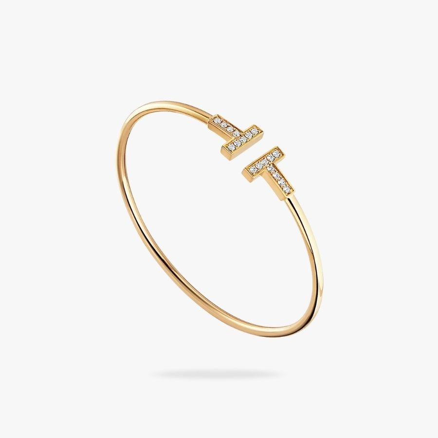 CEL-B-TIF-018.jpg Tiffany and Co TIFFANY T Diamond Wire Bracelet - 图片 1