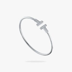 Tiffany and Co TIFFANY T Diamond Wire Bracelet