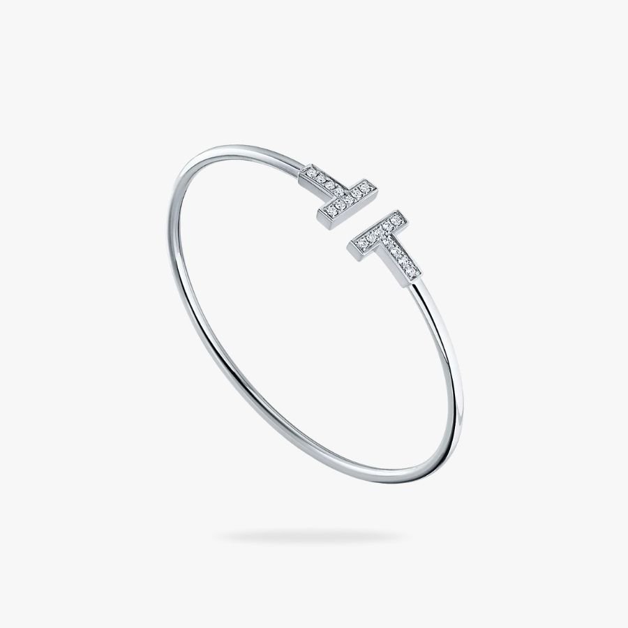 CEL-B-TIF-019.jpg Tiffany and Co TIFFANY T Diamond Wire Bracelet - 图片 1