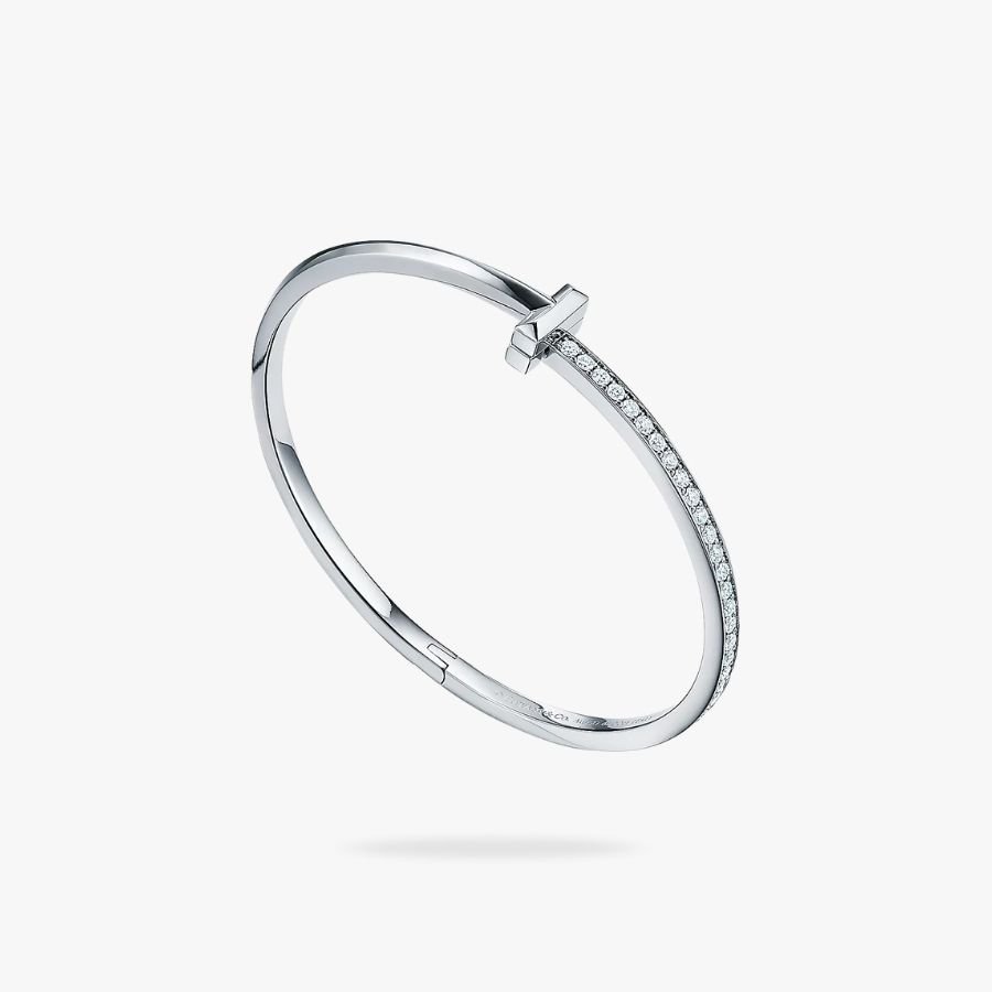 CEL-B-TIF-027.jpg Tiffany and Co TIFFANY T T1 Narrow Diamond Hinged Bangle - 图片 1