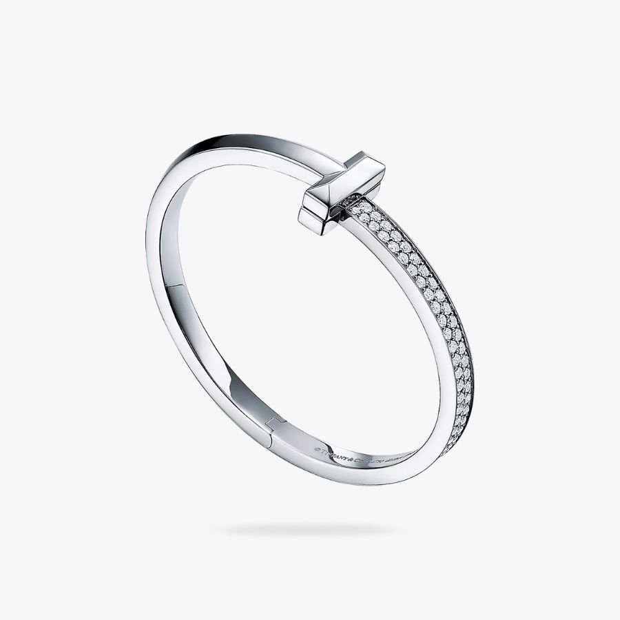 CEL-B-TIF-038.jpg Tiffany and Co TIFFANY T T1 Wide Diamond Hinged Bangle - 图片 1