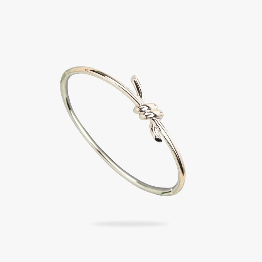 CEL-B-TIF-067.jpg Tiffany and Co TIFFANY Knot Wire Bangle - 图片 1