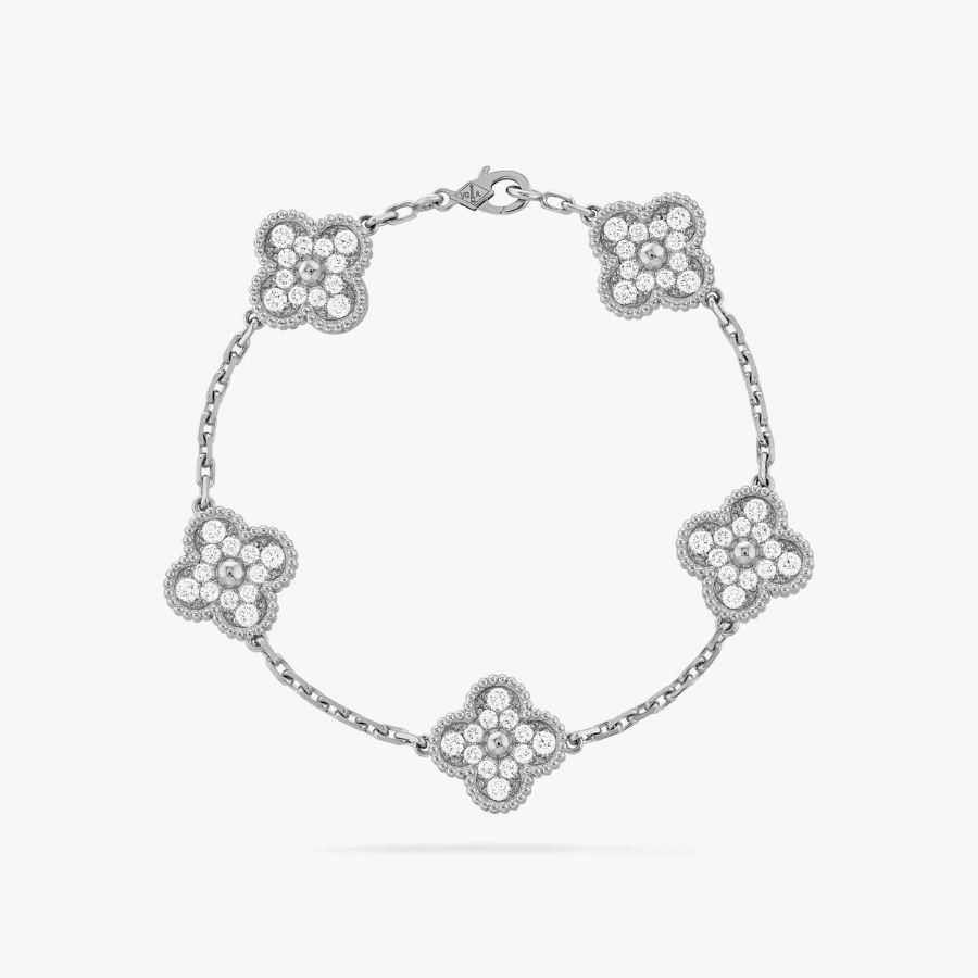 CEL-B-VCA-011.jpg Van Cleef and Arpels Vintage Alhambra bracelet 5 motifs - 图片 1