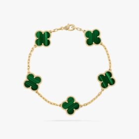 Van Cleef and Arpels Vintage Alhambra bracelet 5 motifs