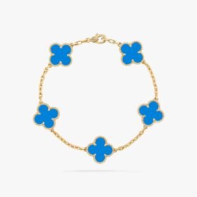 Van Cleef and Arpels Vintage Alhambra bracelet 5 motifs