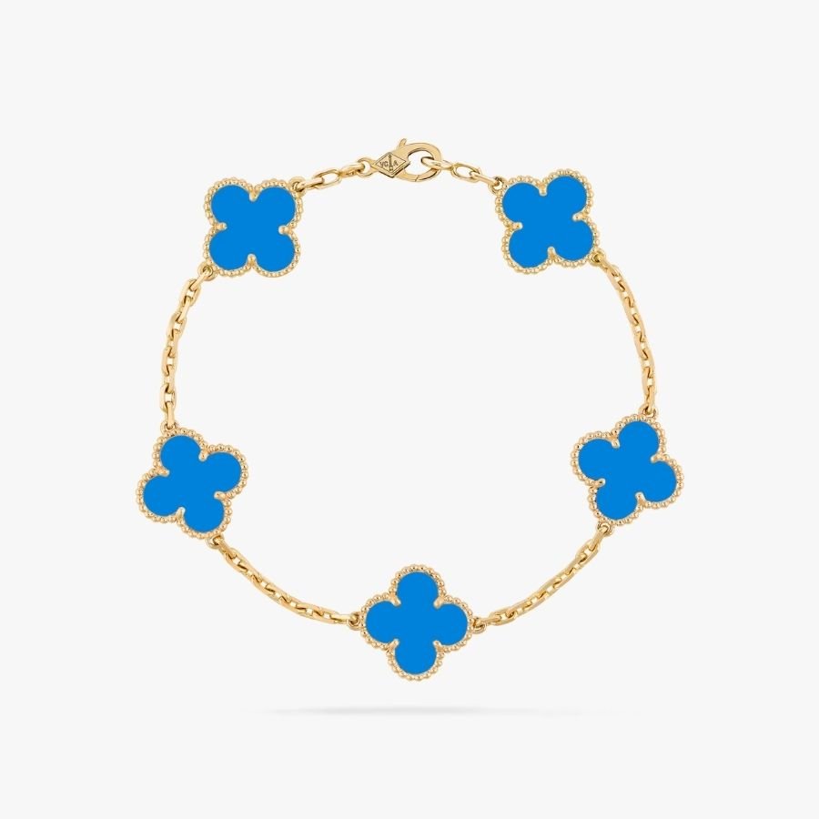 CEL-B-VCA-018.jpg Van Cleef and Arpels Vintage Alhambra bracelet 5 motifs - 图片 1