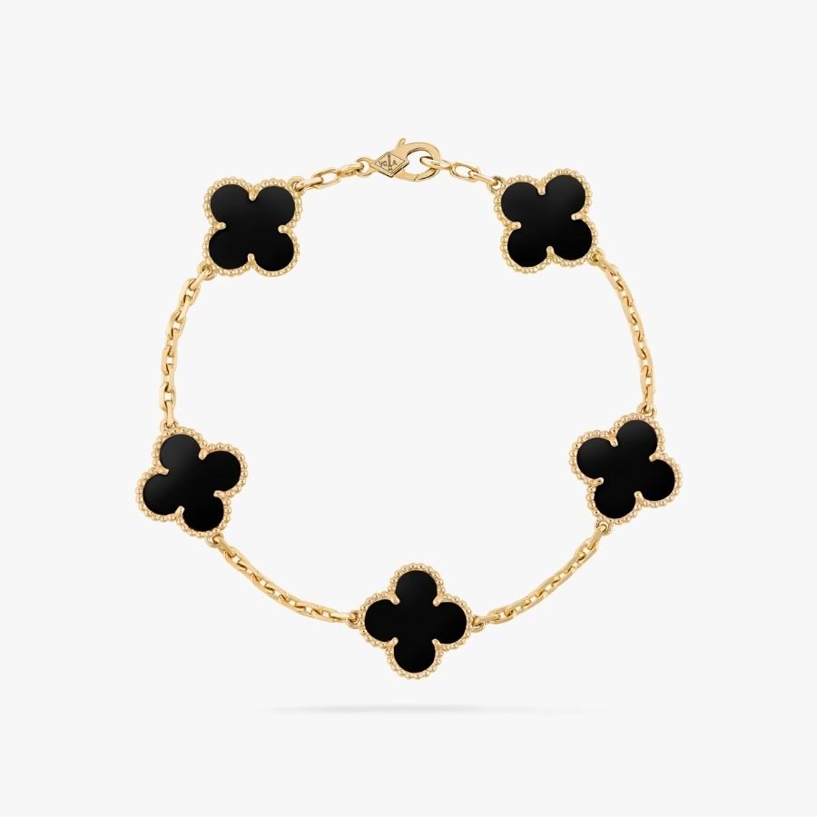 CEL-B-VCA-023.jpg Van Cleef and Arpels Vintage Alhambra bracelet 5 motifs - 图片 1