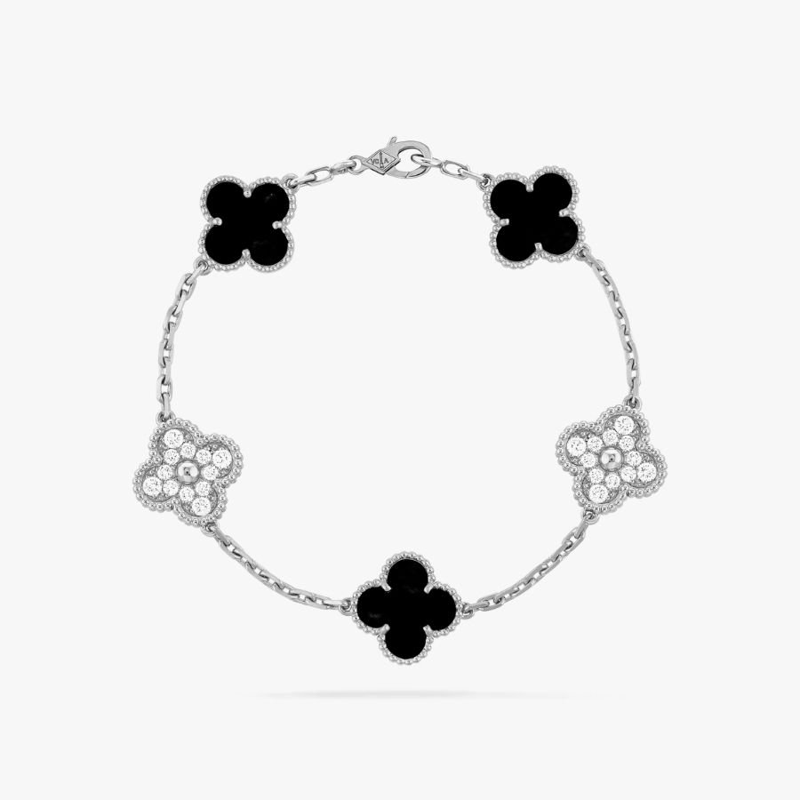 CEL-B-VCA-024.jpg Van Cleef and Arpels Vintage Alhambra bracelet 5 motifs - 图片 1