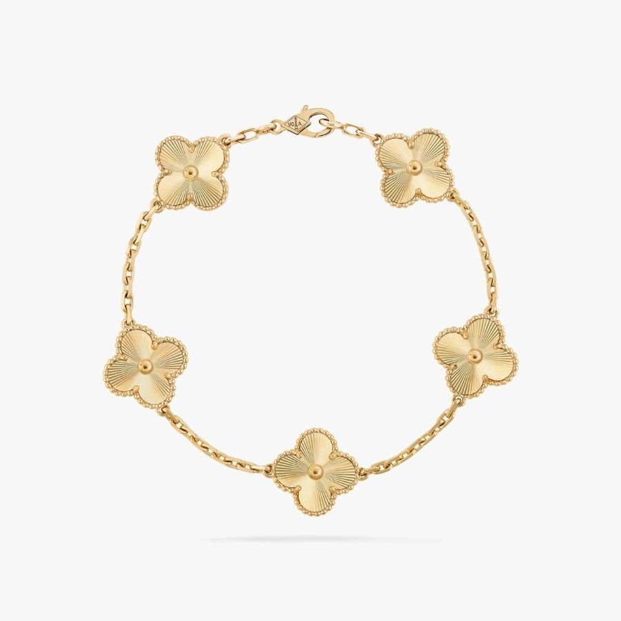 CEL-B-VCA-027.jpg Van Cleef and Arpels Vintage Alhambra bracelet 5 motifs - 图片 1