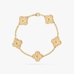 Van Cleef and Arpels Vintage Alhambra bracelet 5 motifs