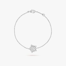 Van Cleef and Arpels Lotus openwork bracelet mini model