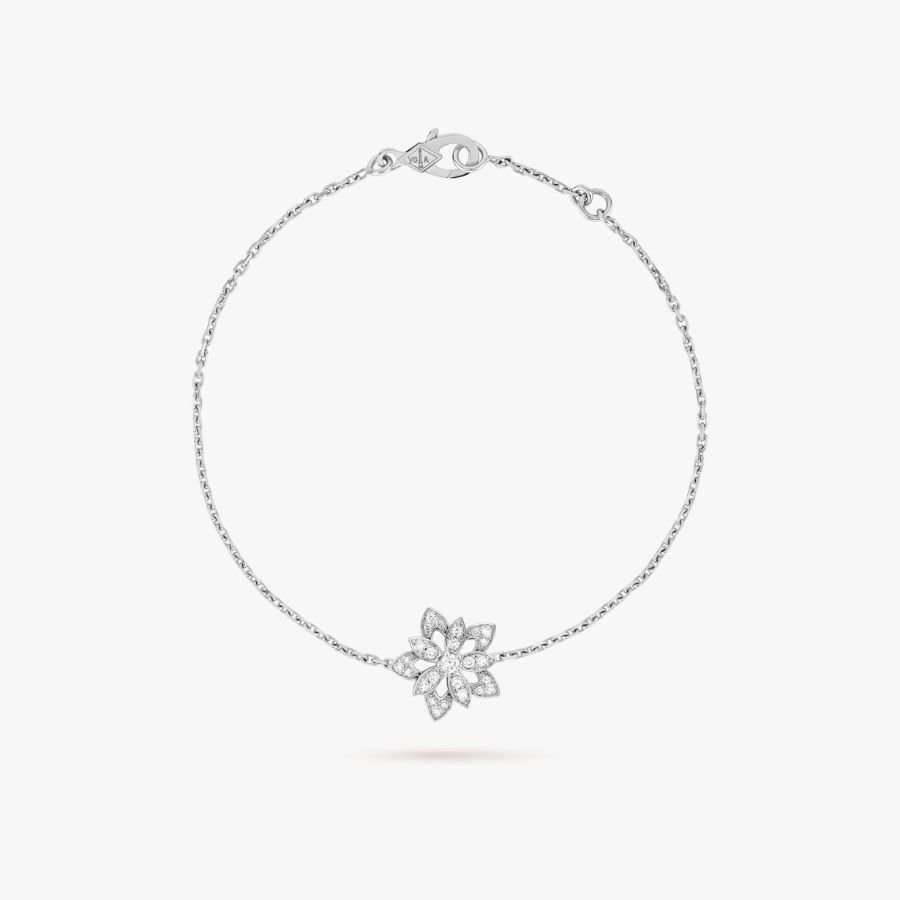 CEL-B-VCA-051.jpg Van Cleef and Arpels Lotus openwork bracelet mini model - 图片 1