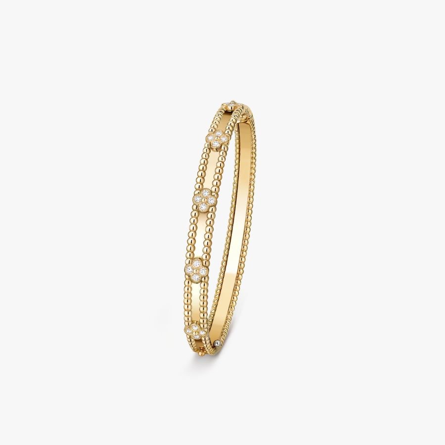 CEL-B-VCA-062-1.jpg Van Cleef and Arpels Perl??e sweet clovers bracelet medium model - 图片 1