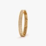 Van Cleef and Arpels Perl??e diamonds bracelet 3 rows medium model