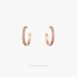 CARTIER LOVE hoop earrings medium model paved