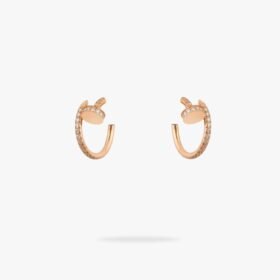 CARTIER Juste un Clou hoop earrings small model paved