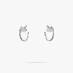 CARTIER Juste un Clou hoop earrings small model paved