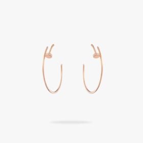 CARTIER Juste un Clou hoop earrings large model diamonds