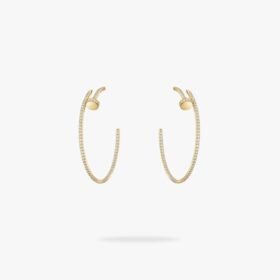 CARTIER Juste un Clou hoop earrings large model paved