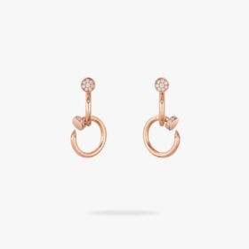 CARTIER Juste un Clou earrings double diamonds