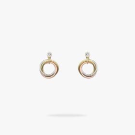 CARTIER Trinity earrings brilliant-cut diamonds