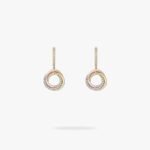 CARTIER Trinity earrings half-paved