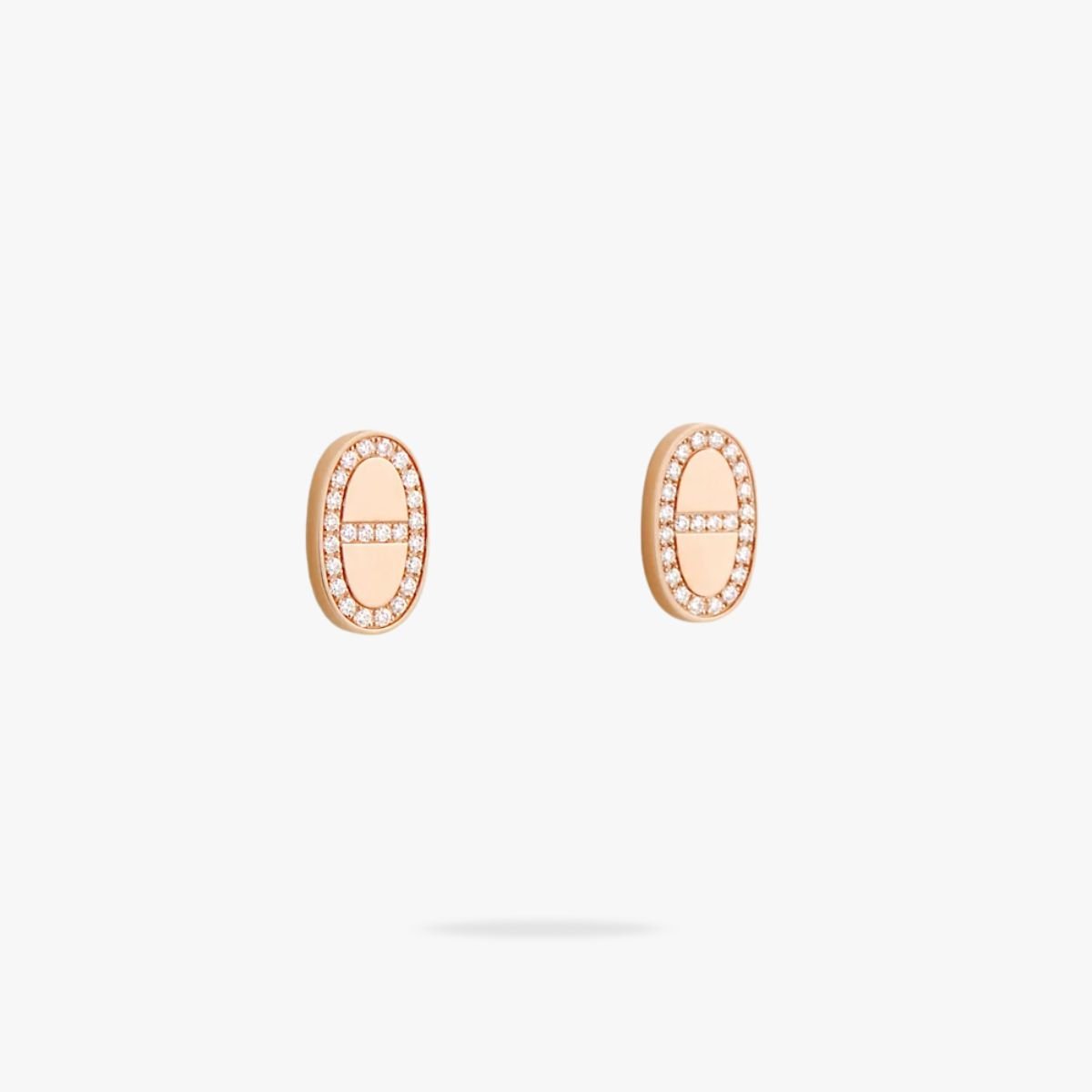 CEL-E-HER-007.jpg HERMES Chaine d??ancre Contour stud earrings - 图片 1
