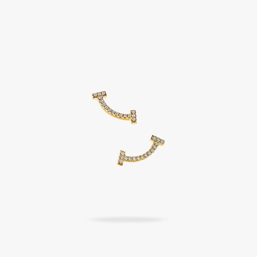 CEL-E-TIF-002.jpg Tiffany and Co TIFFANY T Smile Mini Earrings - 图片 1