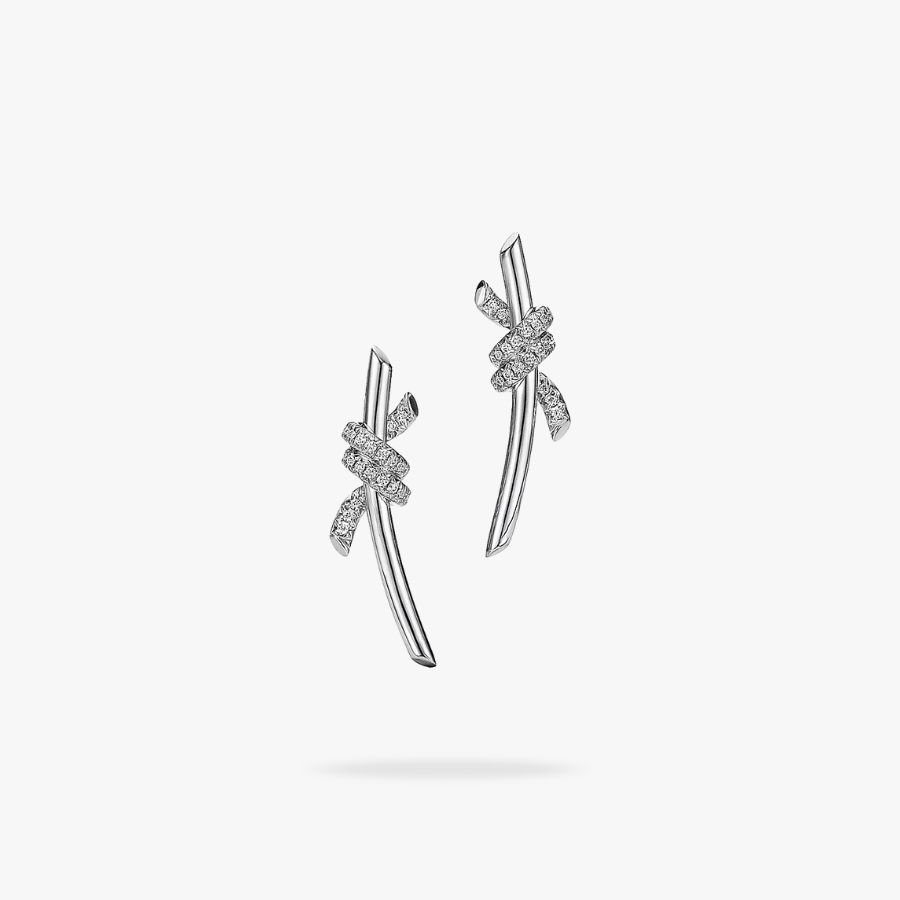 CEL-E-TIF-019.jpg Tiffany and Co TIFFANY Knot Earrings - 图片 1