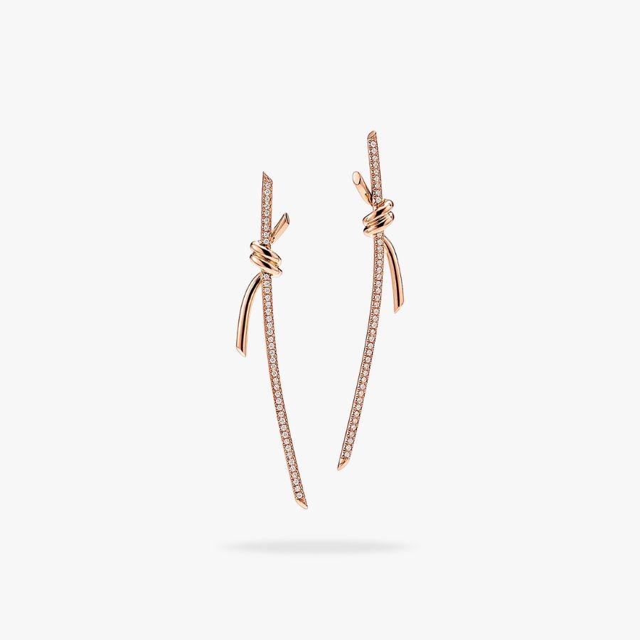 CEL-E-TIF-020.jpg Tiffany and Co TIFFANY Knot Drop Earrings - 图片 1
