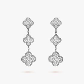 Van Cleef and Arpels Magic Alhambra earrings 3 motifs