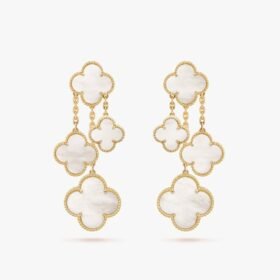 Van Cleef and Arpels Magic Alhambra earrings 4 motifs