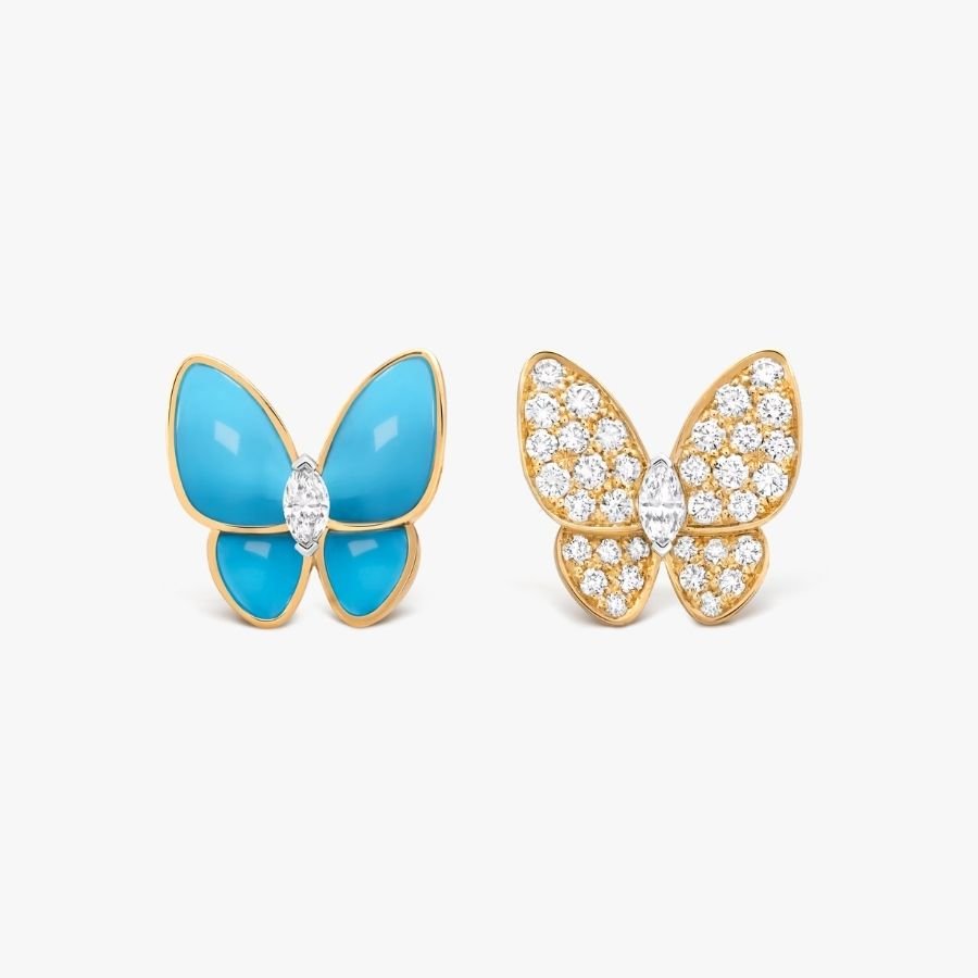 CEL-E-VCA-039.jpg Van Cleef and Arpels Two Butterfly earrings - 图片 1