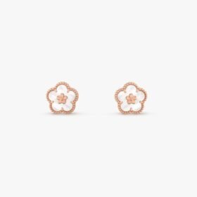 Van Cleef and Arpels Lucky Spring earrings plum blossom