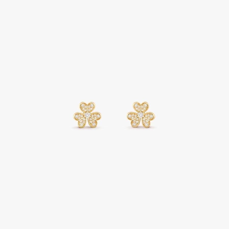 CEL-E-VCA-044.jpg Van Cleef and Arpels Frivole earrings mini model - 图片 1