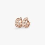 Van Cleef and Arpels Perl??e clovers hoop earrings