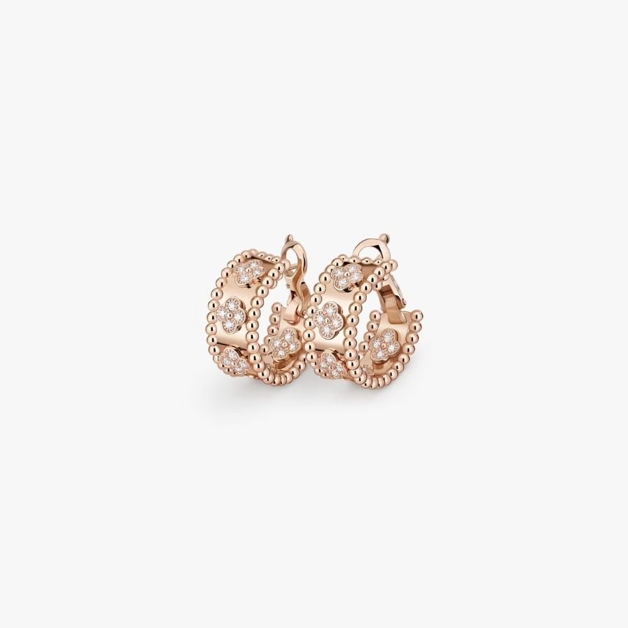 CEL-E-VCA-058.jpg Van Cleef and Arpels Perl??e clovers hoop earrings - 图片 1
