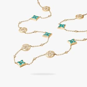 LOUIS VUITTON Color Blossom BB Star and Sun Multi-Motif Long Necklace