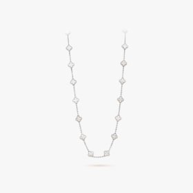 Van Cleef and Arpels Vintage Alhambra long necklace 20 motifs