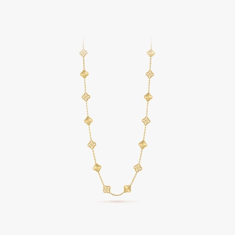 CEL-N-VCA-012.jpg Van Cleef and Arpels Vintage Alhambra long necklace 20 motifs - 图片 1
