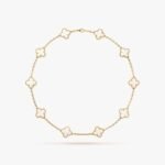 Van Cleef and Arpels Vintage Alhambra necklace 10 motifs