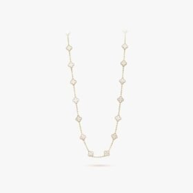 Van Cleef and Arpels Vintage Alhambra long necklace 20 motifs