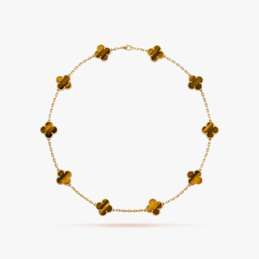 CEL-N-VCA-038.jpg Van Cleef and Arpels Vintage Alhambra necklace 10 motifs - 图片 1
