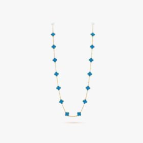 Van Cleef and Arpels Vintage Alhambra long necklace 20 motifs