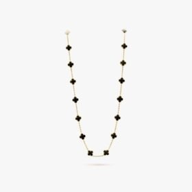 Van Cleef and Arpels Vintage Alhambra long necklace 20 motifs