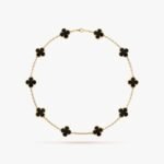 Van Cleef and Arpels Vintage Alhambra necklace 10 motifs